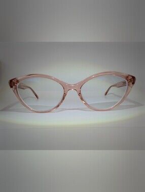 Melanie. Transparent Pink Cat-Eye Women's Eyeglasses.